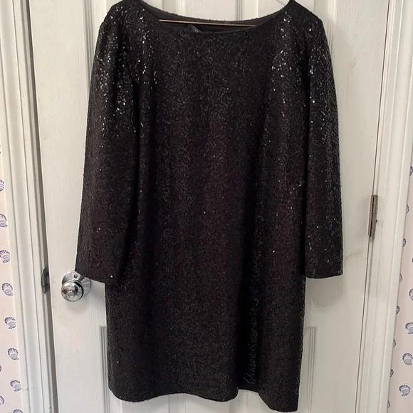 tahari sequin dress Elie Tahari - Sequin Bodice Pleated Dress
